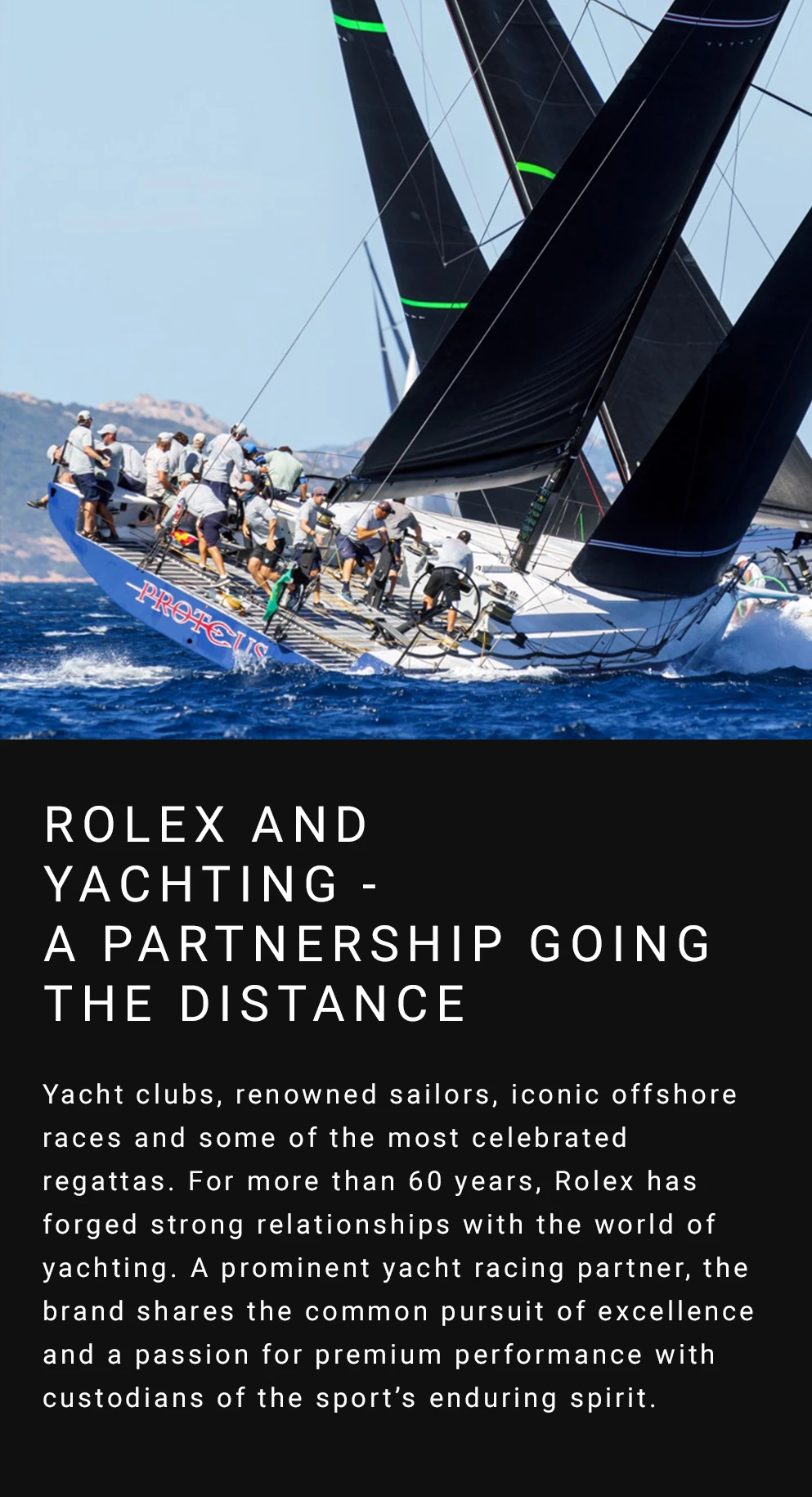 Rolex and Yachting