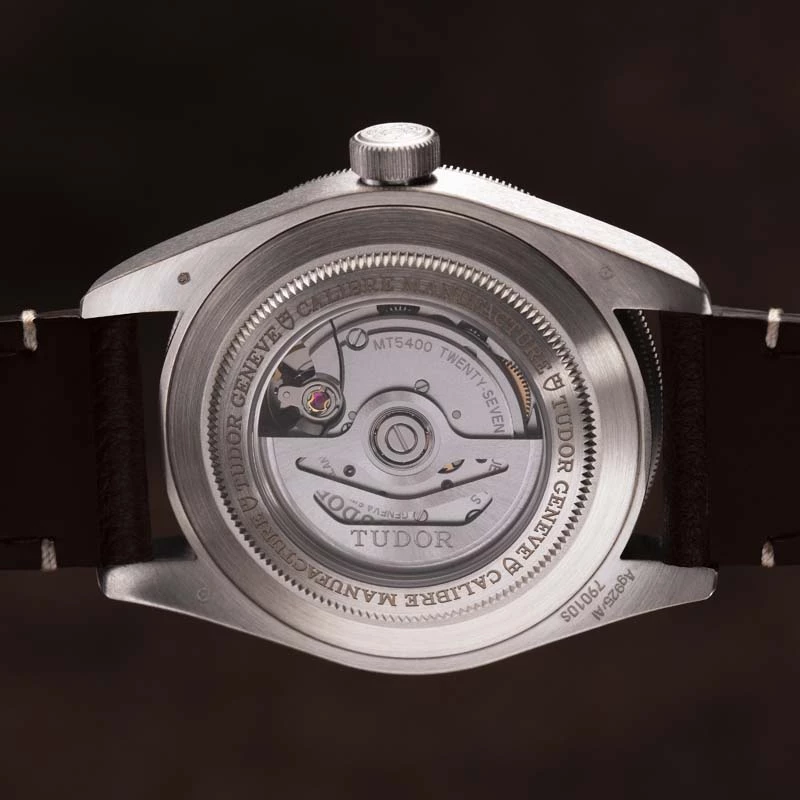 The open case back of the Tudor Black Bay Fifty-Eight 925