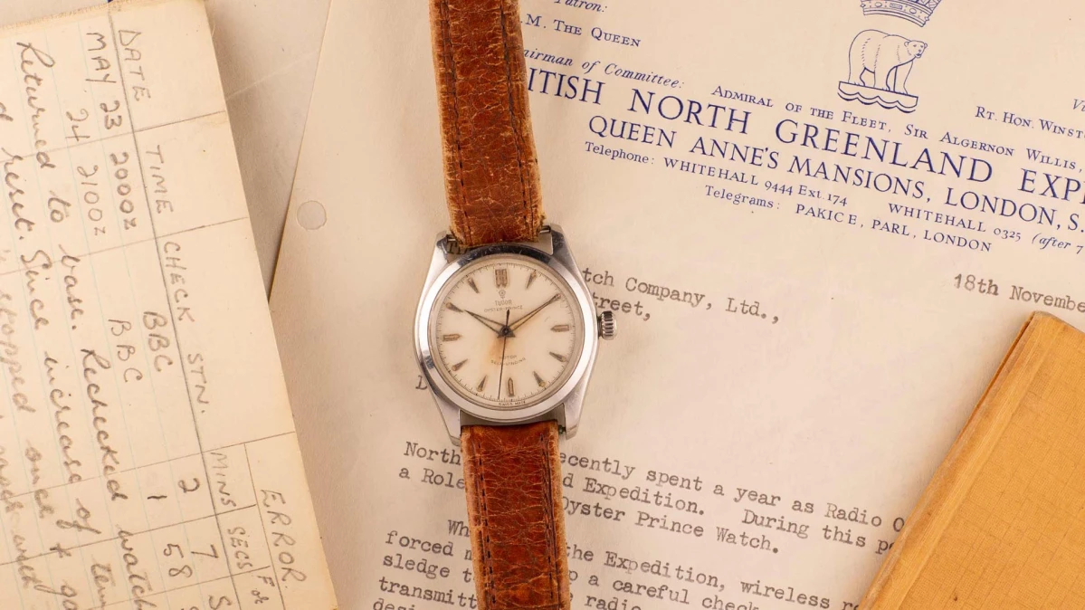 The Oyster Prince watch worn on the British North Greenland expedition 