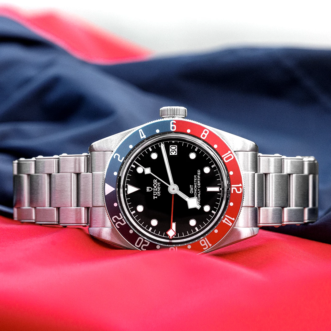 Tudor's take on an iconic function. The Tudor Black Bay GMT. 41 mm steel case, Manufacture calibre.