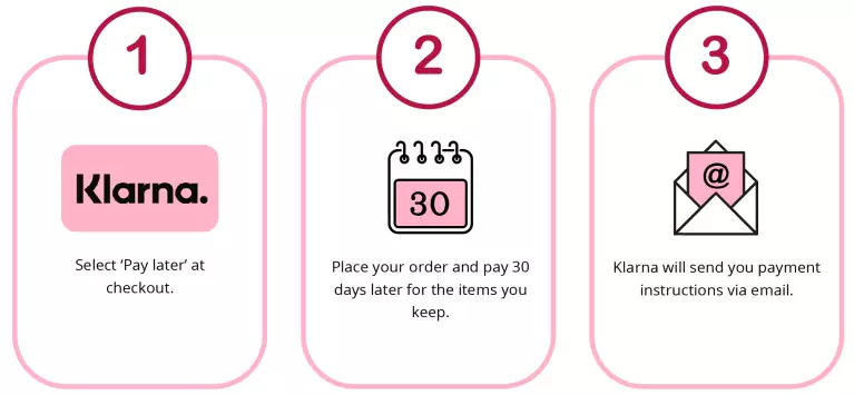 Klarna pay in 30 days after delivery at Baker Brothers