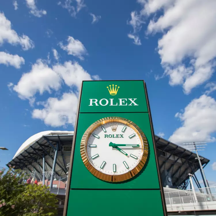 Rolex clock at US Open Tournament