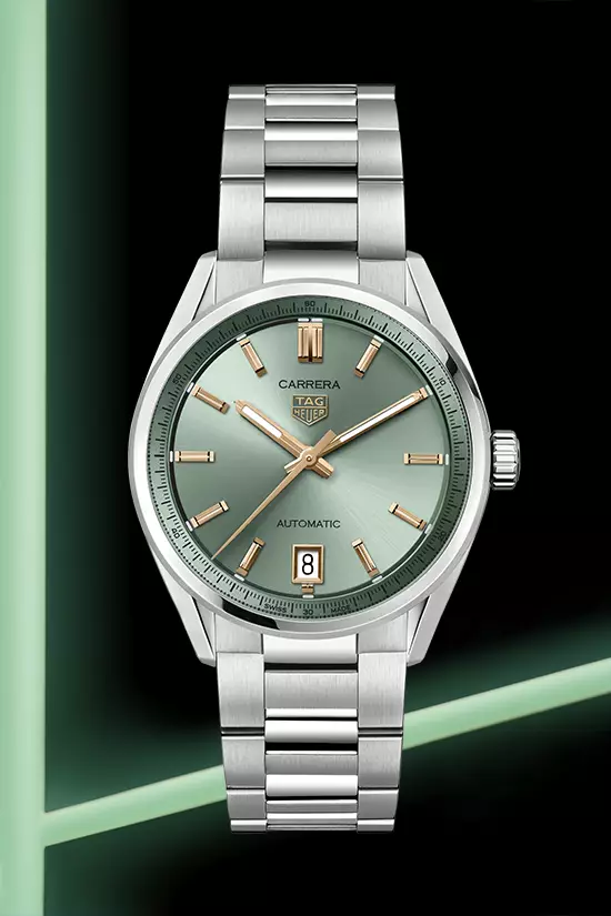 TAG Heuer Carrera Date Pastel Green Dial