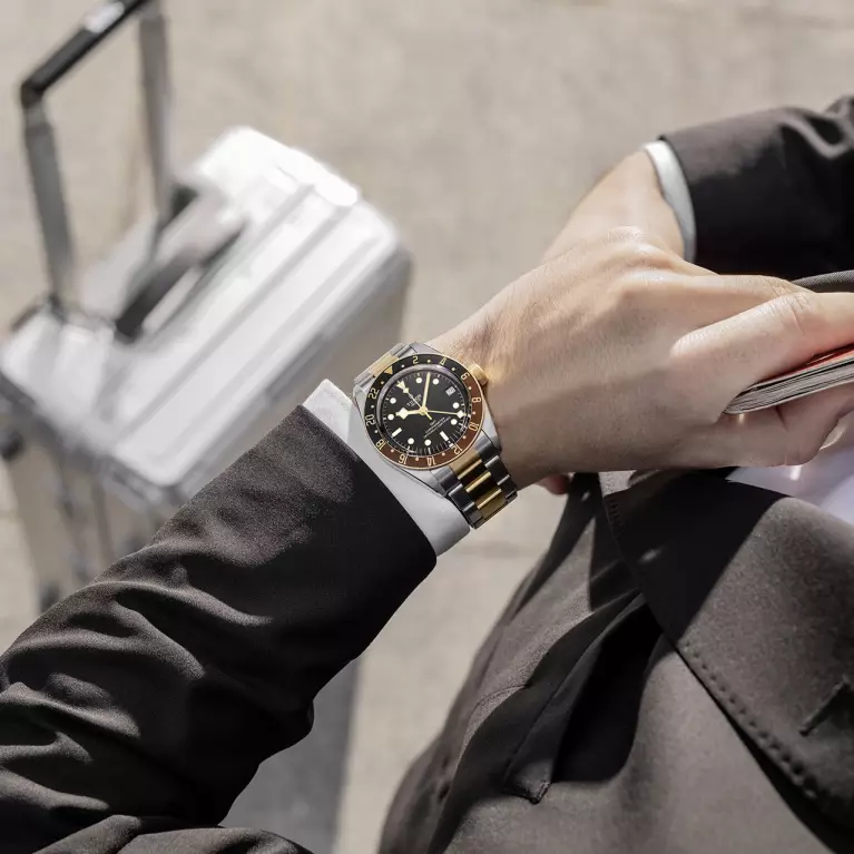 TUDOR Black Bay GMT S&G being worn on a male wrist