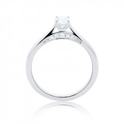 Platinum & Diamond Ring - 0.31ct