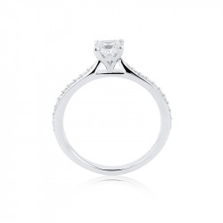 Mae Platinum & 0.46ct Diamond Solitaire Ring Upright