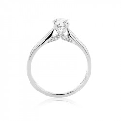 Alecia Platinum & 0.49ct Diamond Solitaire Ring Upright