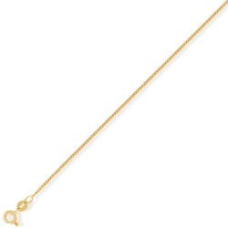 18ct Yellow Gold Curb Style Chain - 16"