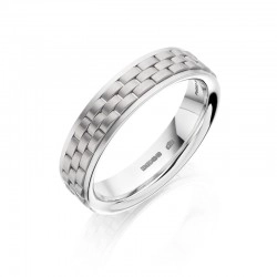 Christian Bauer Platinum & White Gold Woven Effect Ring