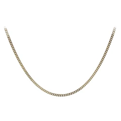 9ct Yellow Gold Close Curb Chain 18"
