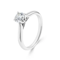 Alecia Platinum and Diamond Solitaire Engagement Ring