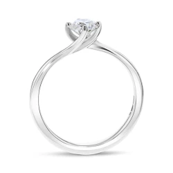 Amelia Platinum 0.55ct Diamond Solitaire Ring Upright