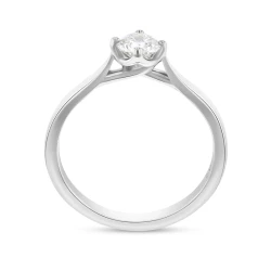 Athena Platinum 0.42ct Diamond Ring cardinal setting
