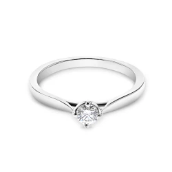 Athena Platinum and Diamond Engagement Ring Flat