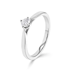 Athena Platinum and Diamond Engagement Ring