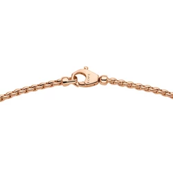 Fope Aria Collection 18ct Rose Gold Scattered Diamond Rondel Necklace