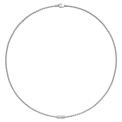 Fope Aria Collection 18ct White Gold & Diamond Set Wide Rondel Necklace