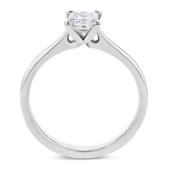 Freya Platinum 0.70ct Princess Cut Diamond Ring Upright