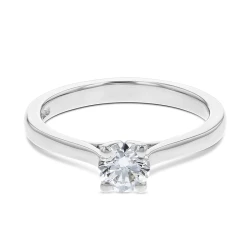 Grace Platinum 0.40ct Diamond Engagement Ring flat front