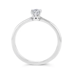 Lara Collection 18ct White Gold & 0.25ct Brilliant Cut Diamond Solitaire Ring