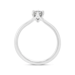Lara Platinum 0.30ct Diamond Solitaire Ring Upright