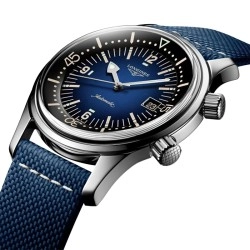 Longines Legend Diver Heritage Automatic Blue Dial Strap Watch - 42mm