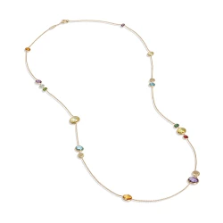 Marco Bicego Jaipur Colour Collection 18ct Yellow Gold Mixed Gemstone Necklace