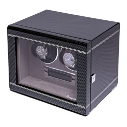 Rapport London Formula Duo Watch Winder closed angled left