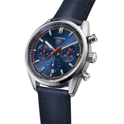 TAG Heuer Carrera Chronograph Blue angled view
