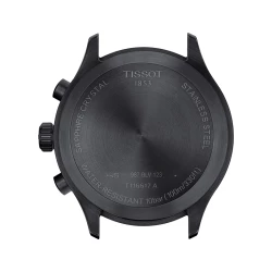 Tissot Chrono XL 45mm Black PVD Case Back Detail
