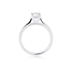 Venus Platinum & Diamond Solitaire Engagement Ring Upright