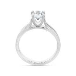 Venus Platinum and Diamond Solitaire Engagement Ring Upright
