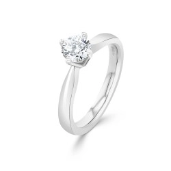 Athena Platinum 0.71ct Diamond Solitaire Ring