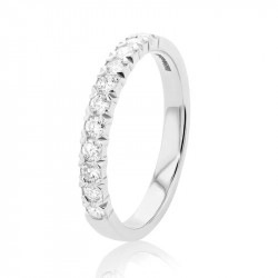 Platinum & 0.33ct Diamond Claw Set Wedding Ring