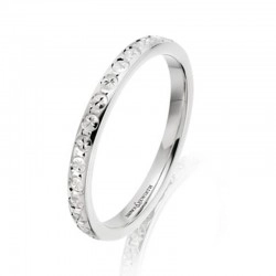 Platinum 2mm Diamond Cut Pattern Wedding Ring