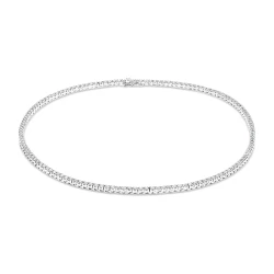 18ct White Gold 7.32ct Diamond Line Collar