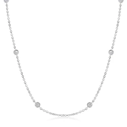 18ct White Gold "Diamonds by the Yard" Necklace