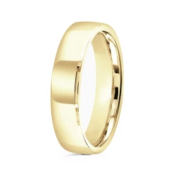 18ct Yellow Gold 5mm Plain Wedding Ring