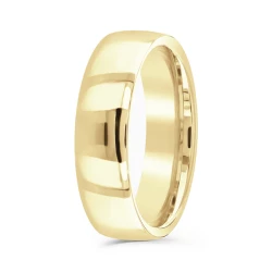 18ct Yellow Gold 6mm Plain Wedding Ring