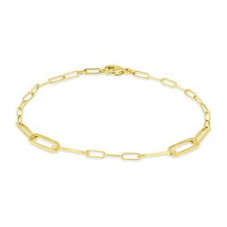 18ct Yellow Gold 7.25" Fancy Link Bracelet