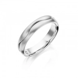 Christian Bauer 5mm Palladium Wave Design Wedding Ring