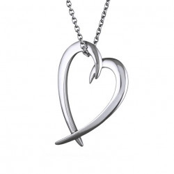 Shaun Leane Large Silver Hook Heart Pendant