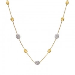 Marco Bicego Siviglia Gold Bead Diamond Necklace