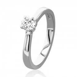Hearts On Fire Platinum & 0.42ct Diamond Solitaire Ring