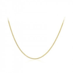 9ct Yellow Gold 16" Close Curb Link Chain