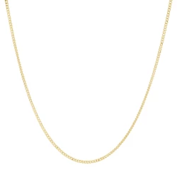 9ct Yellow Gold 18" Fine Curb Chain