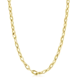 9ct Yellow Gold 18" Oval Link Necklace
