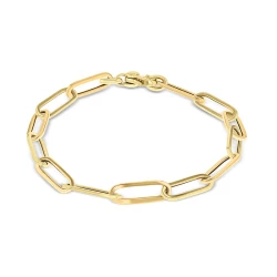 9ct Yellow Gold 7.5" Long Link Bracelet