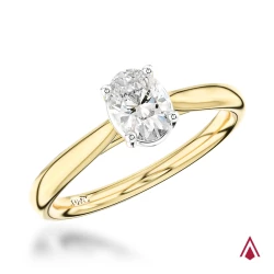 Classic Oval 18ct Yellow Gold 0.60ct Diamond Engagement Ring