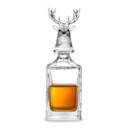 Deakin & Francis Stag Head Crystal Decanter